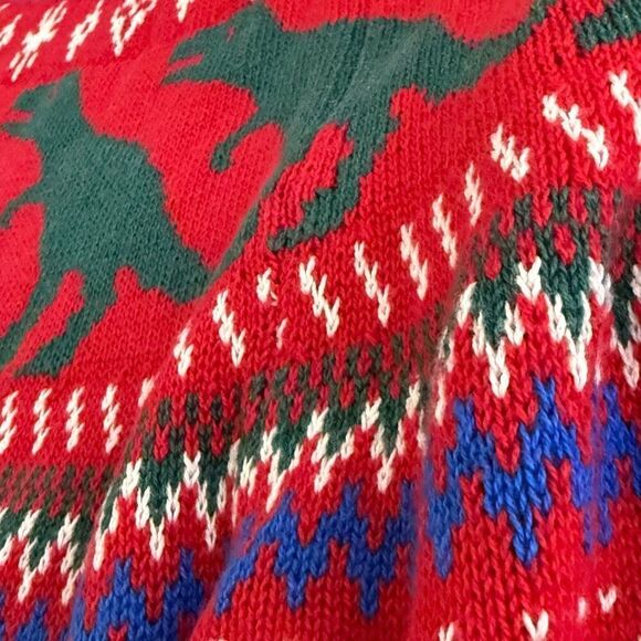 Modcloth Dinosaur T Rex Fair Isle Crew Neck Sweater - NWT - Women’s US XS - Picture 11 of 11